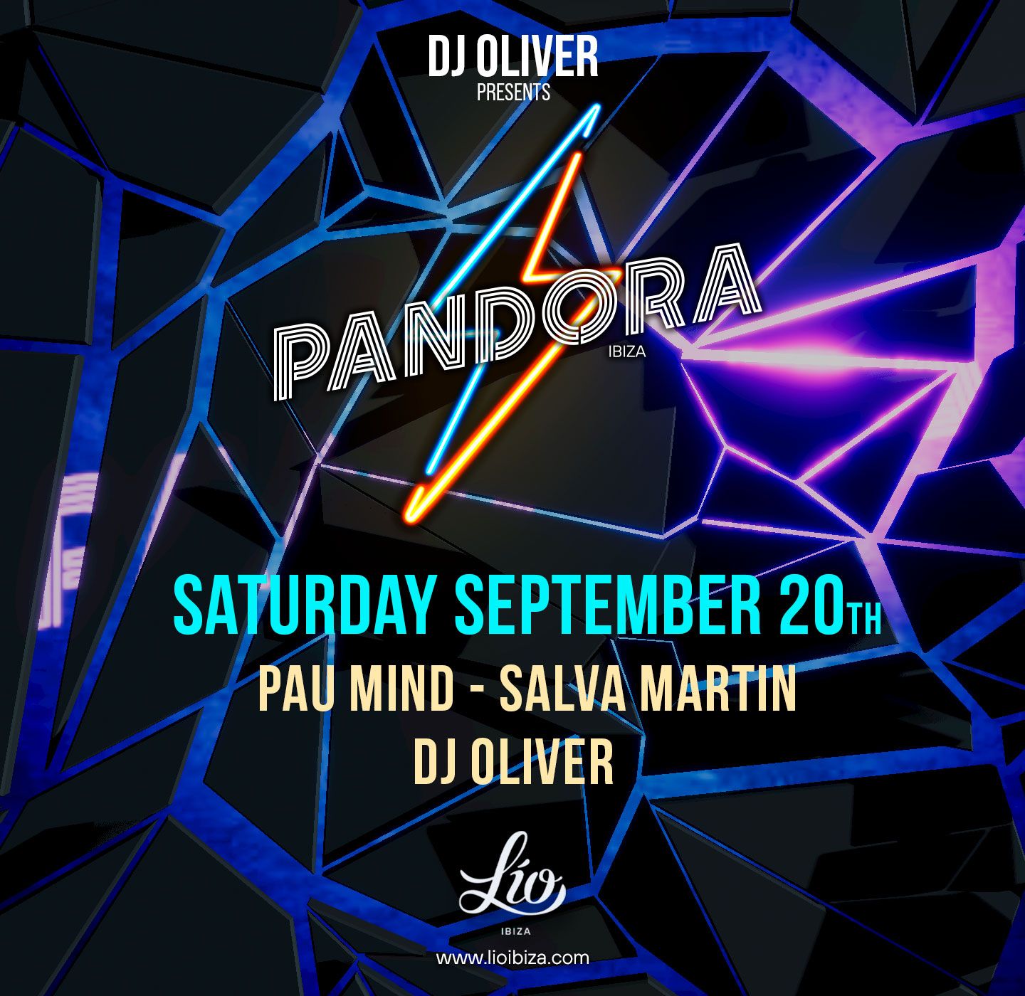 Pandora September 20 at Lío Ibiza
